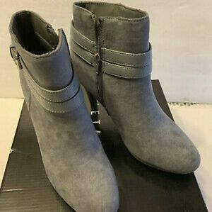 Metaphor Womens Gray Benza Stiletto Ankle Boots Size 6.5